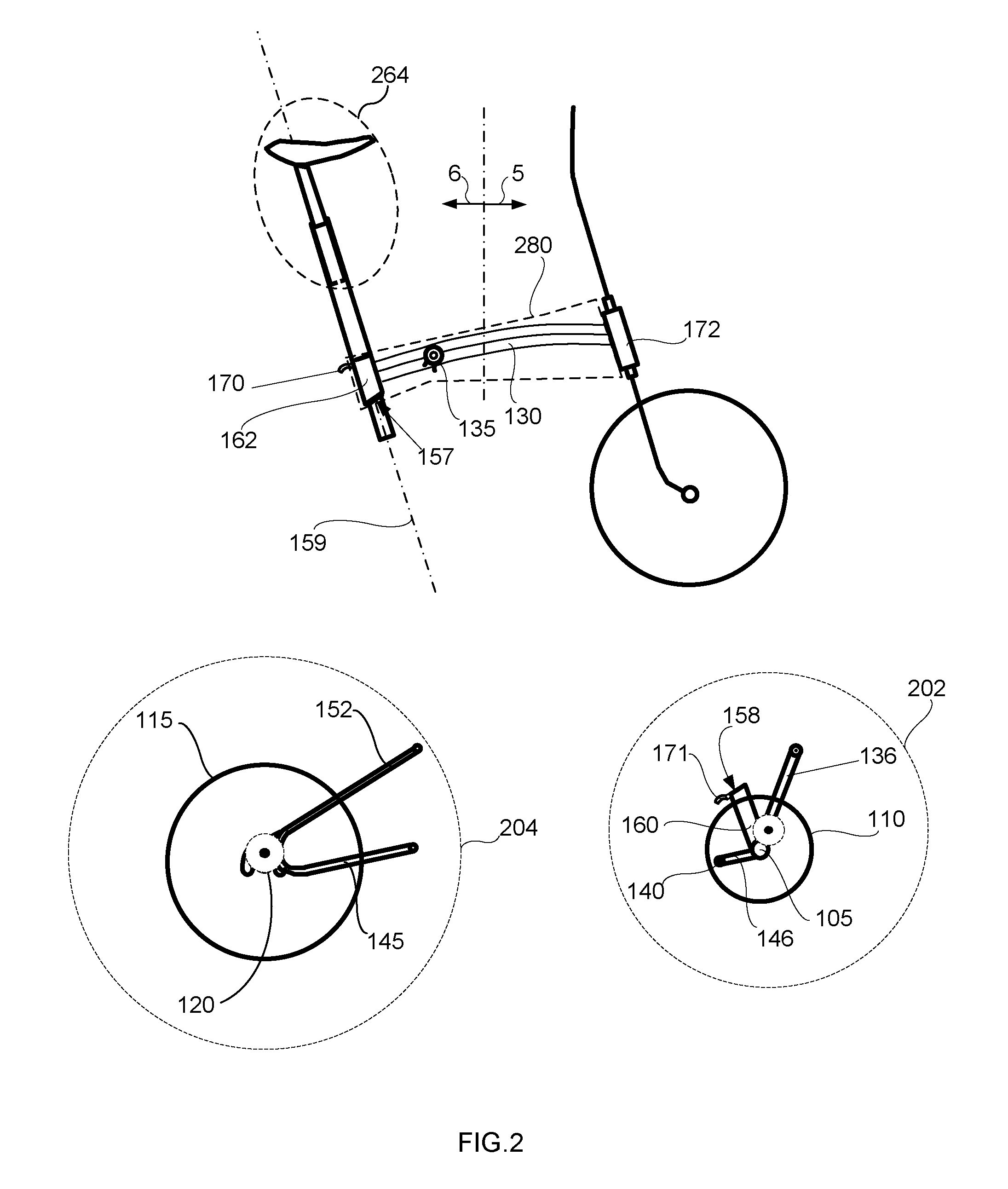 Foldable bicycle