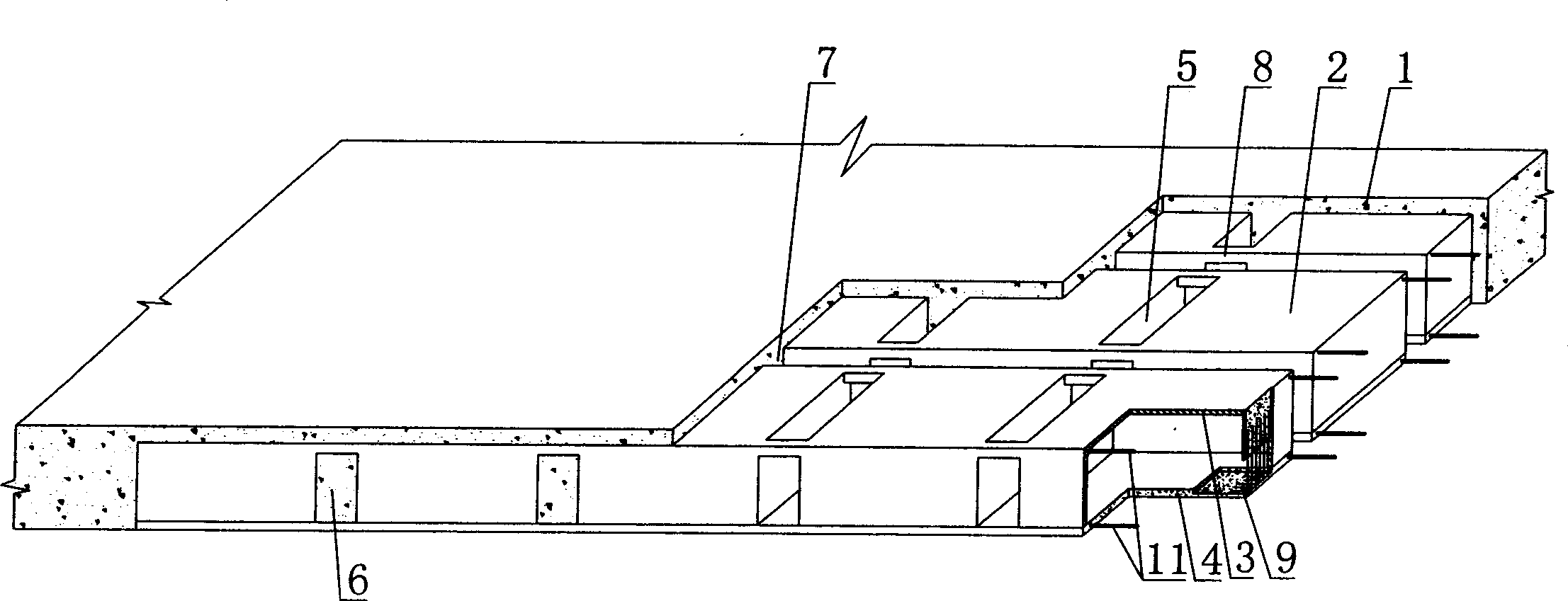 Reinforced concrete hollow slab