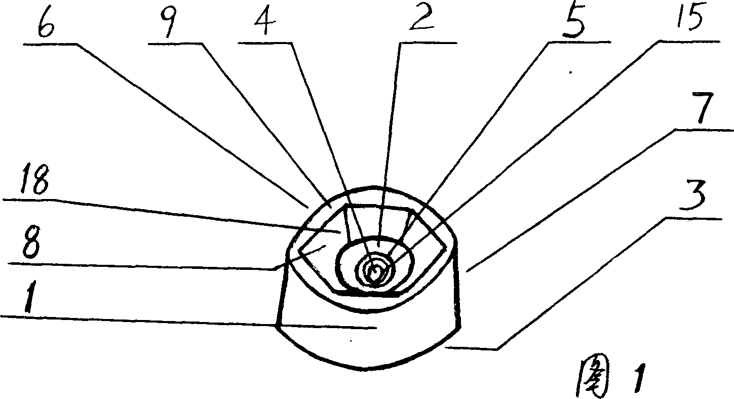 Non-standard screw anti-theft pad