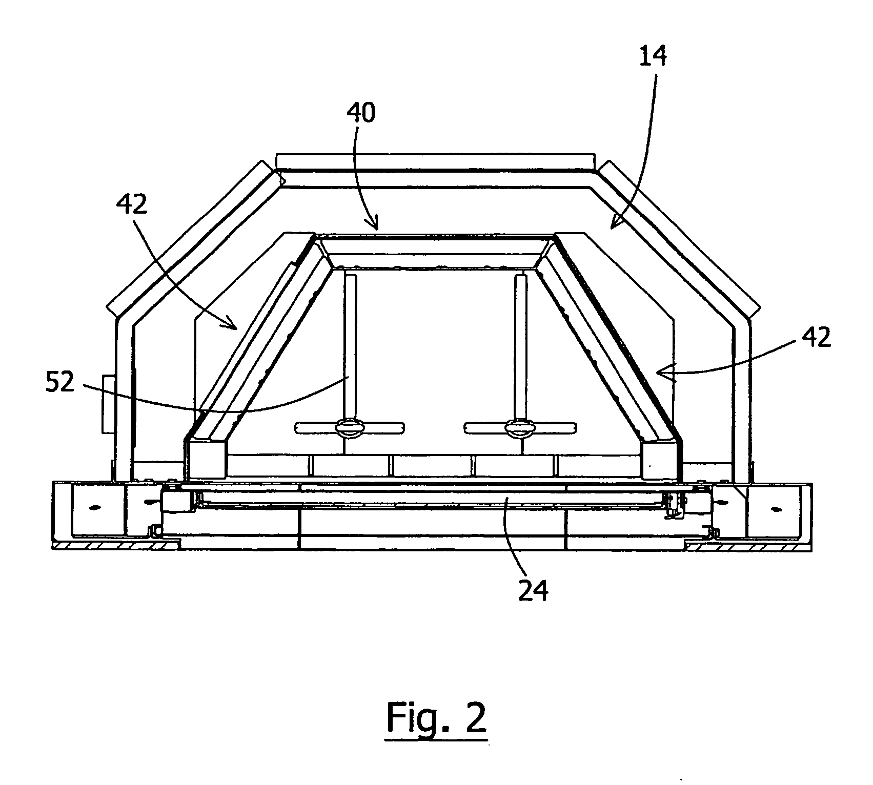 Low-emission fireplace assembly