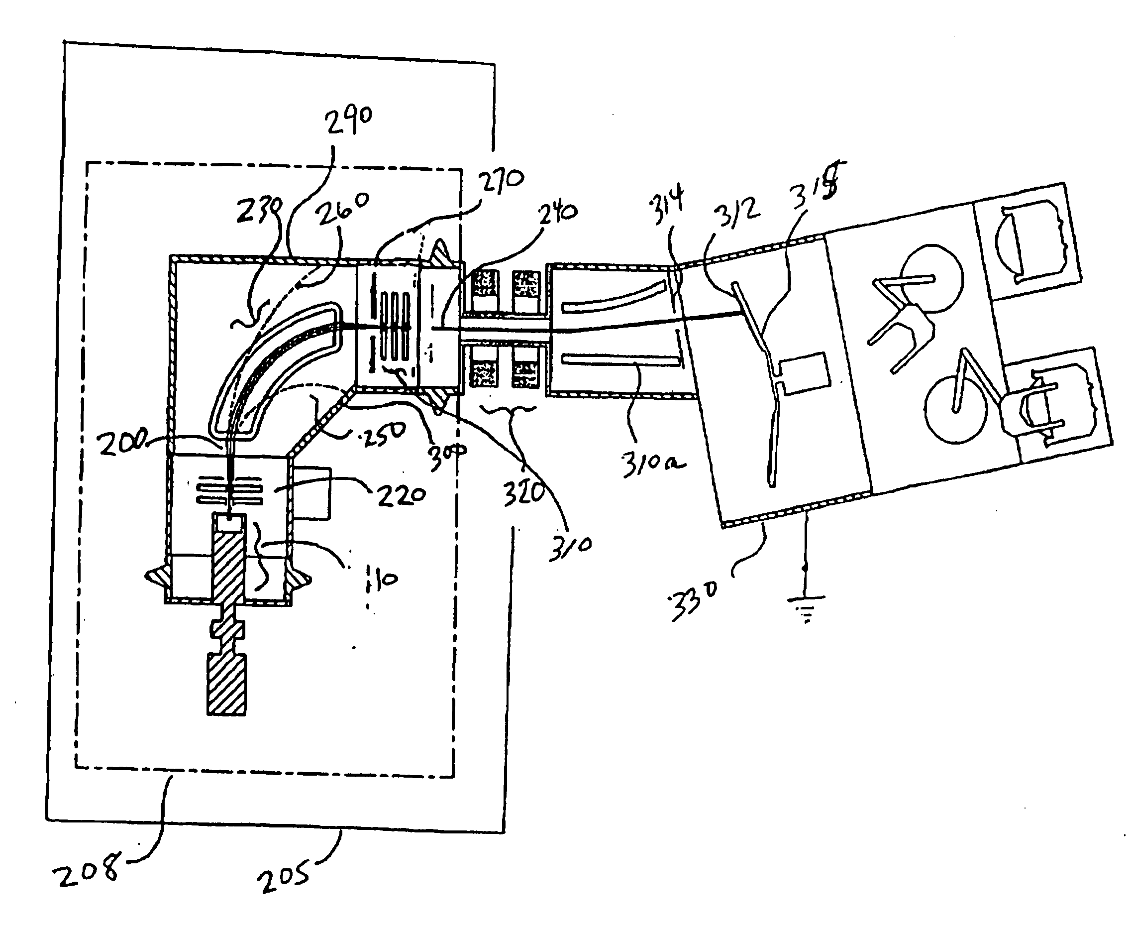 Ion implantation device and a method of semiconductor manufacturing by the implantation of boron hydride cluster ions