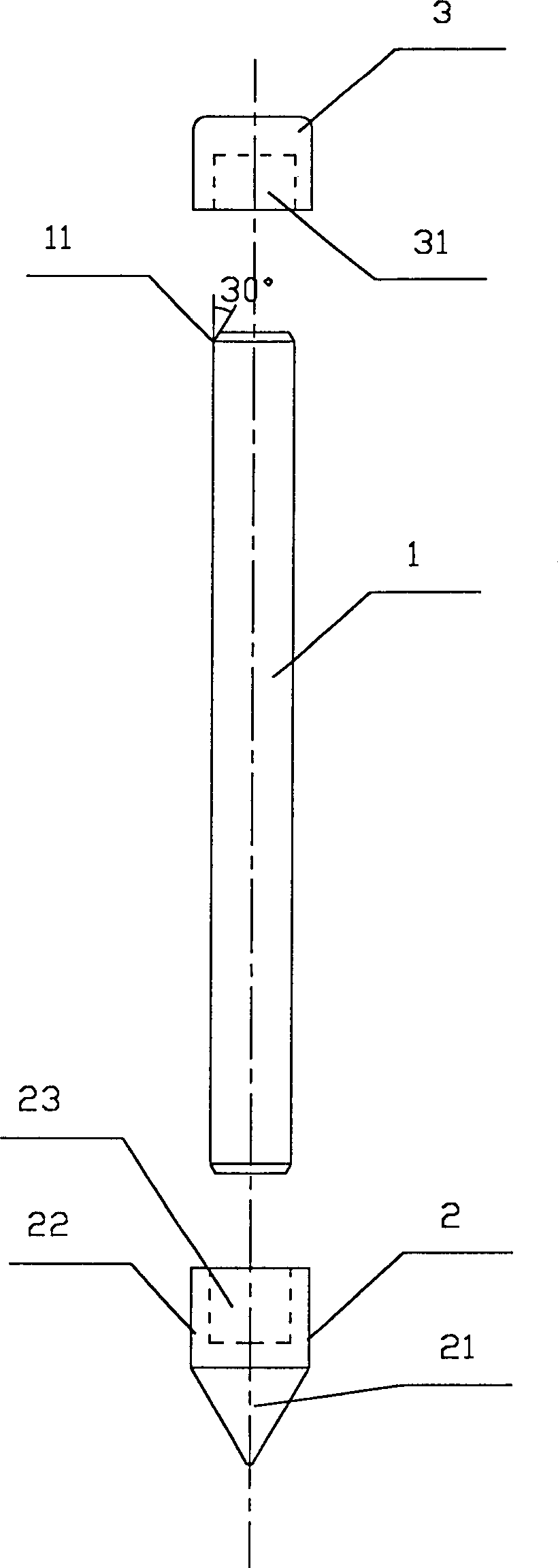 Electrode bar for grounding