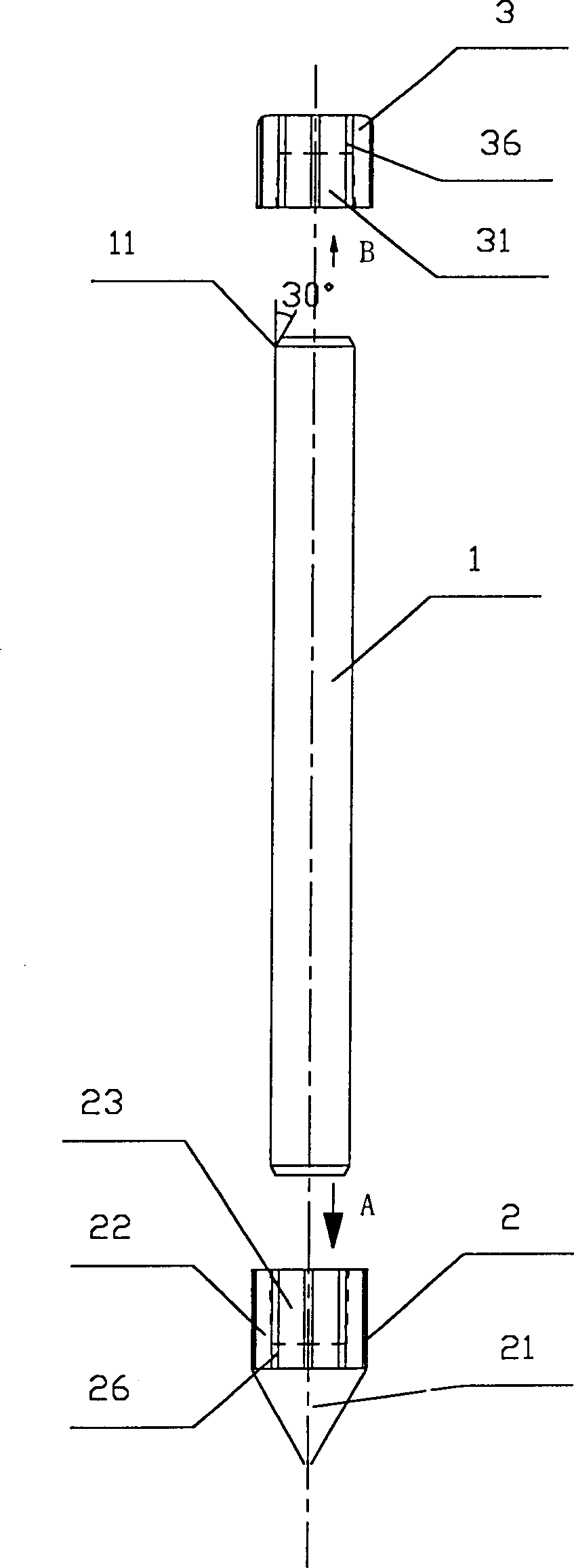 Electrode bar for grounding