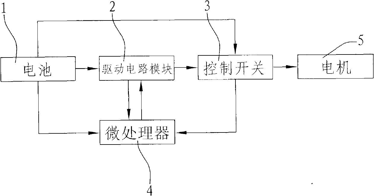 Power integral protection circuit of lithium battery charge drill