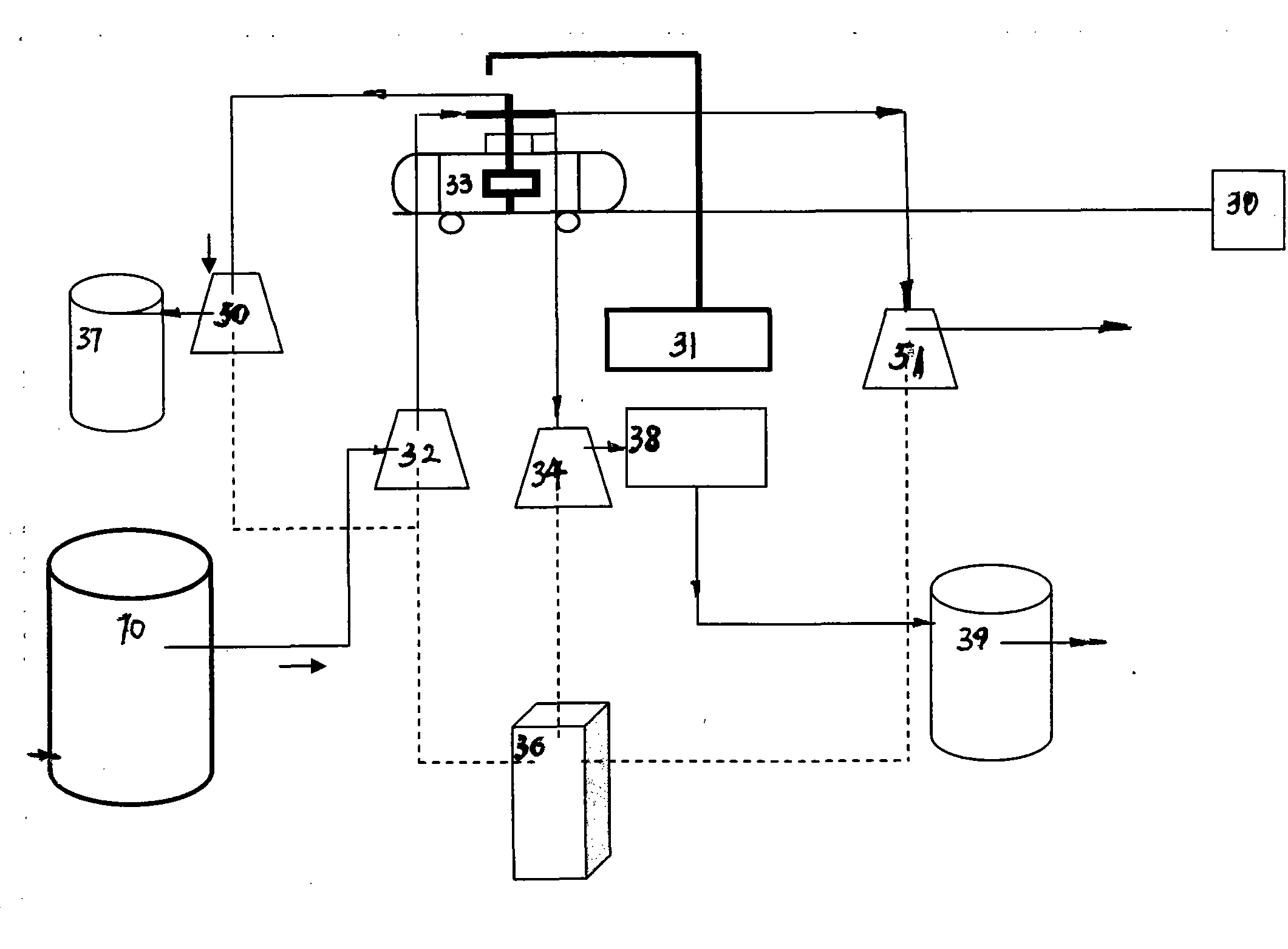 New energy-saving cleaning technology and device of light oil rail tanker, liquefied gas tanker or ammonia tanker