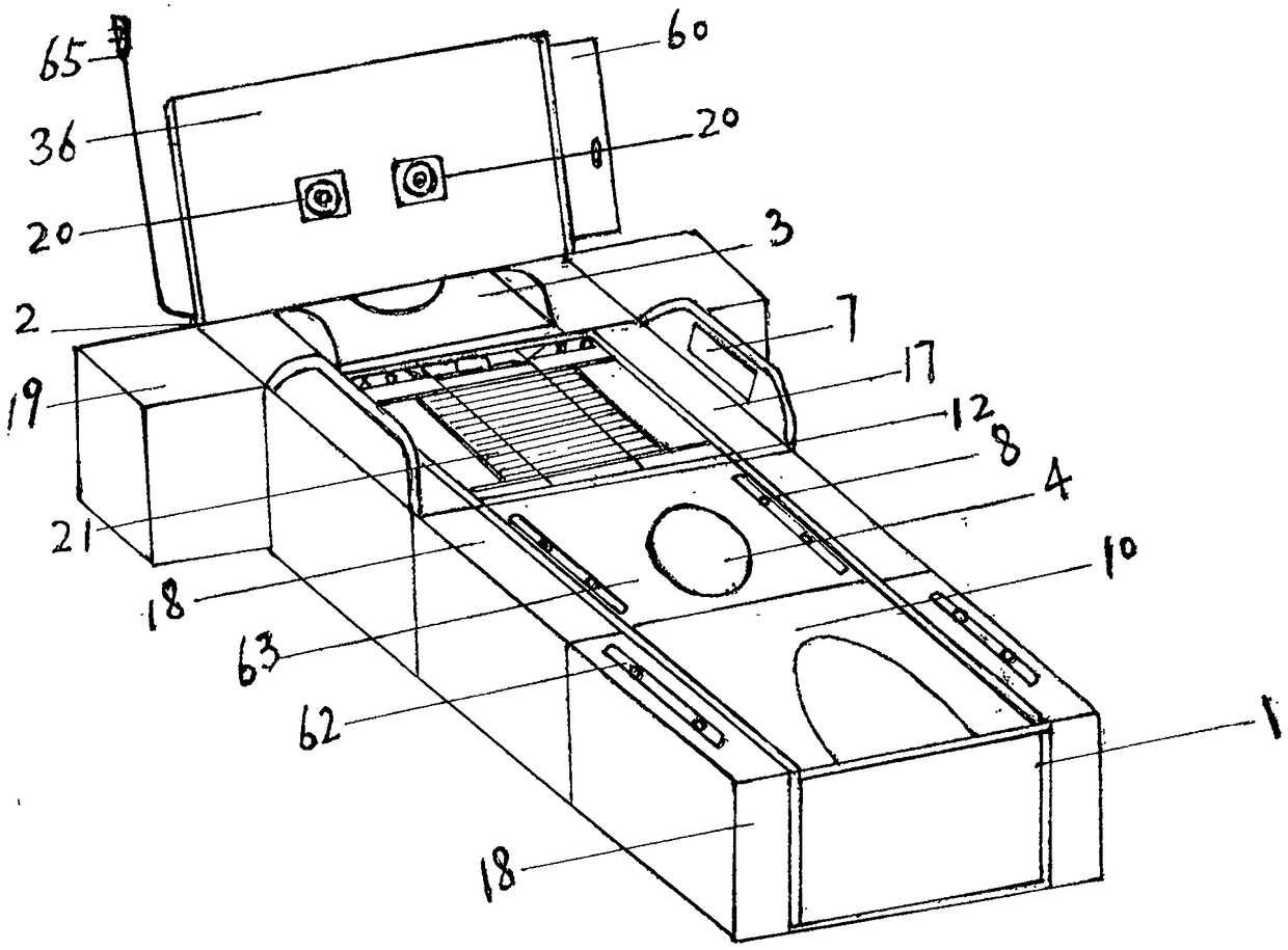 Combined recuperation nursing bed