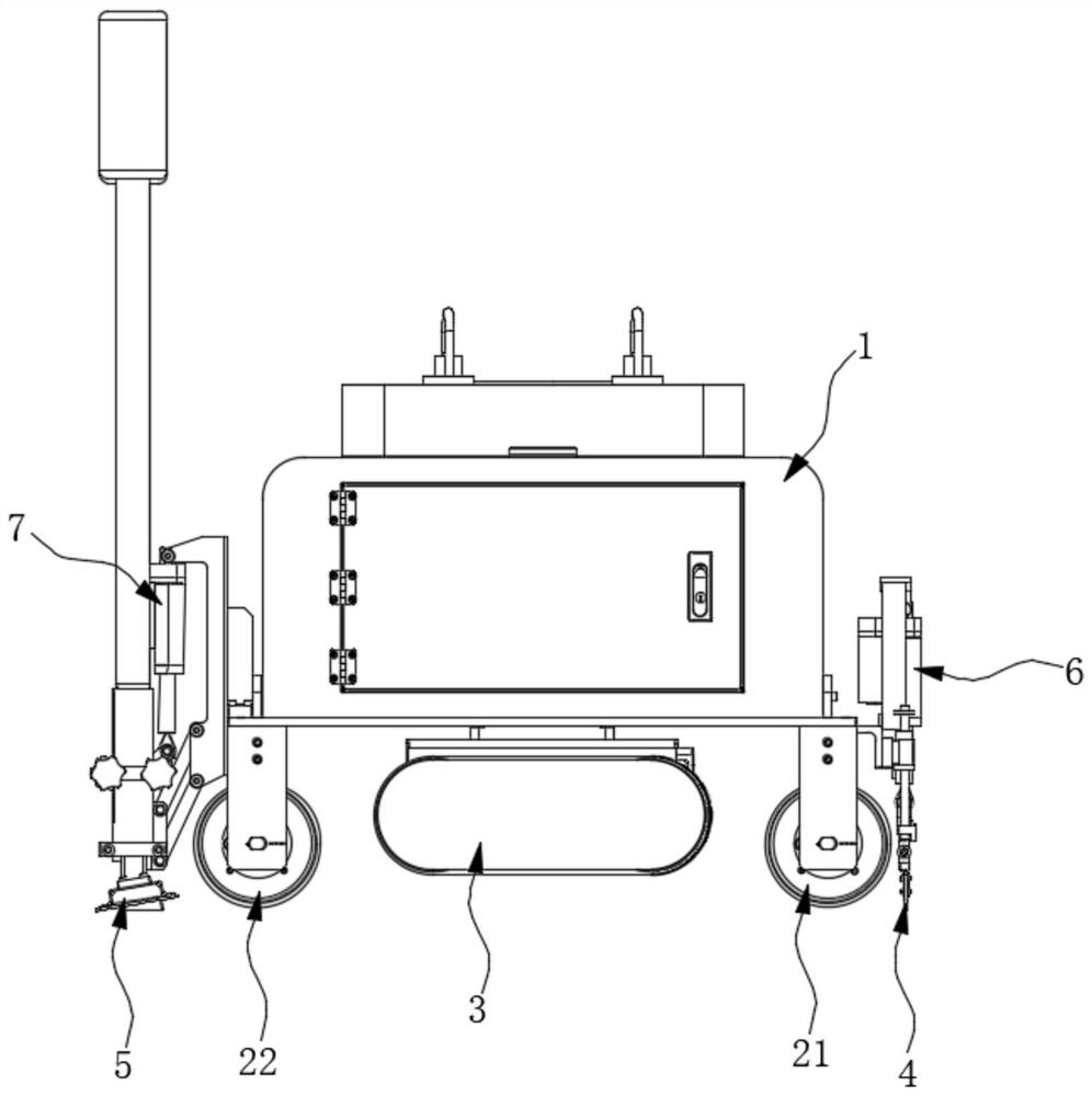 A floor smoothing robot