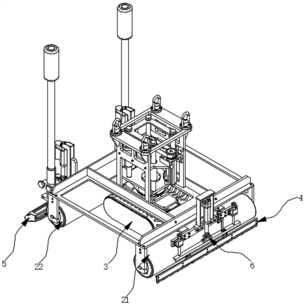 A floor smoothing robot