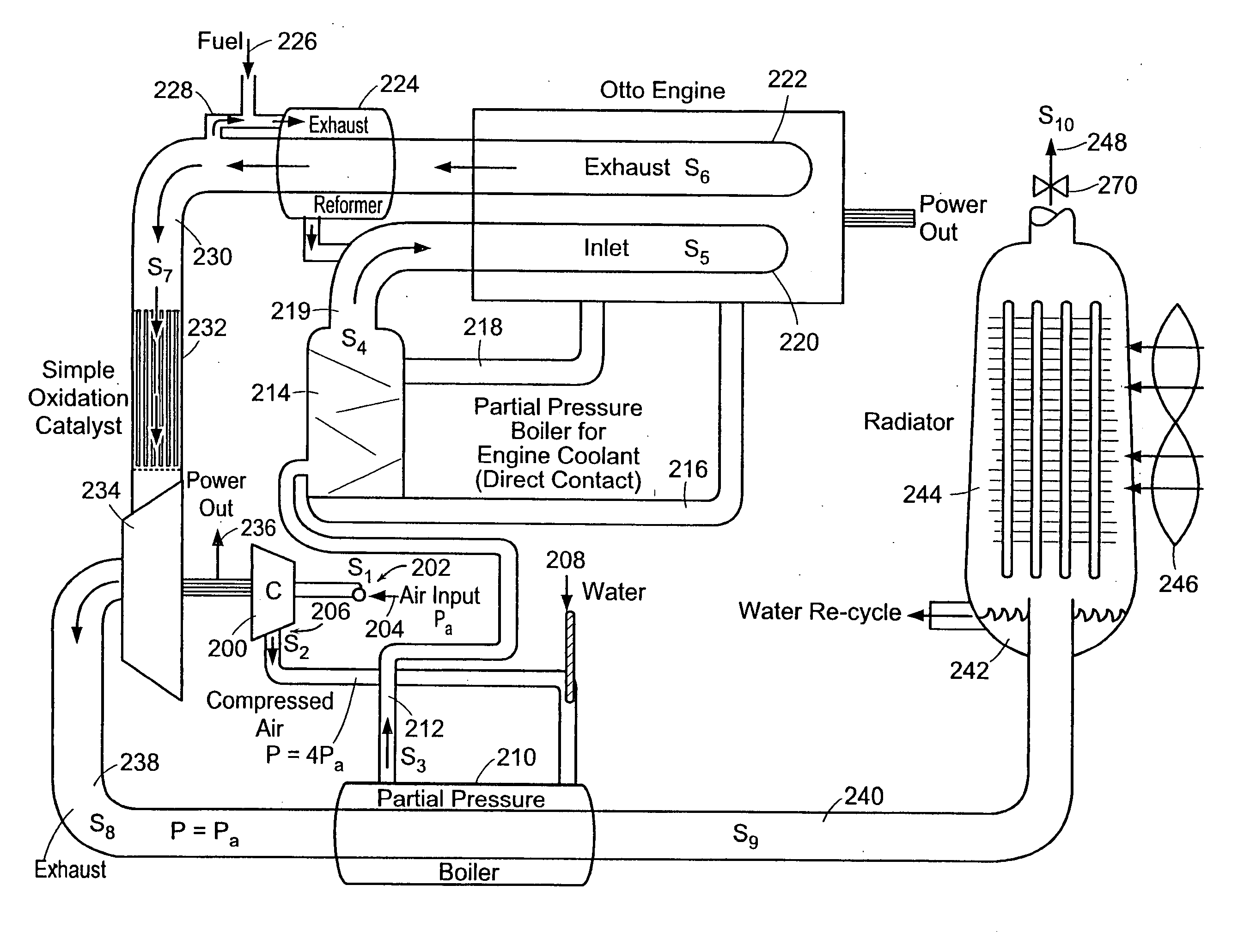 High-efficiency otto cycle engine with power generating expander