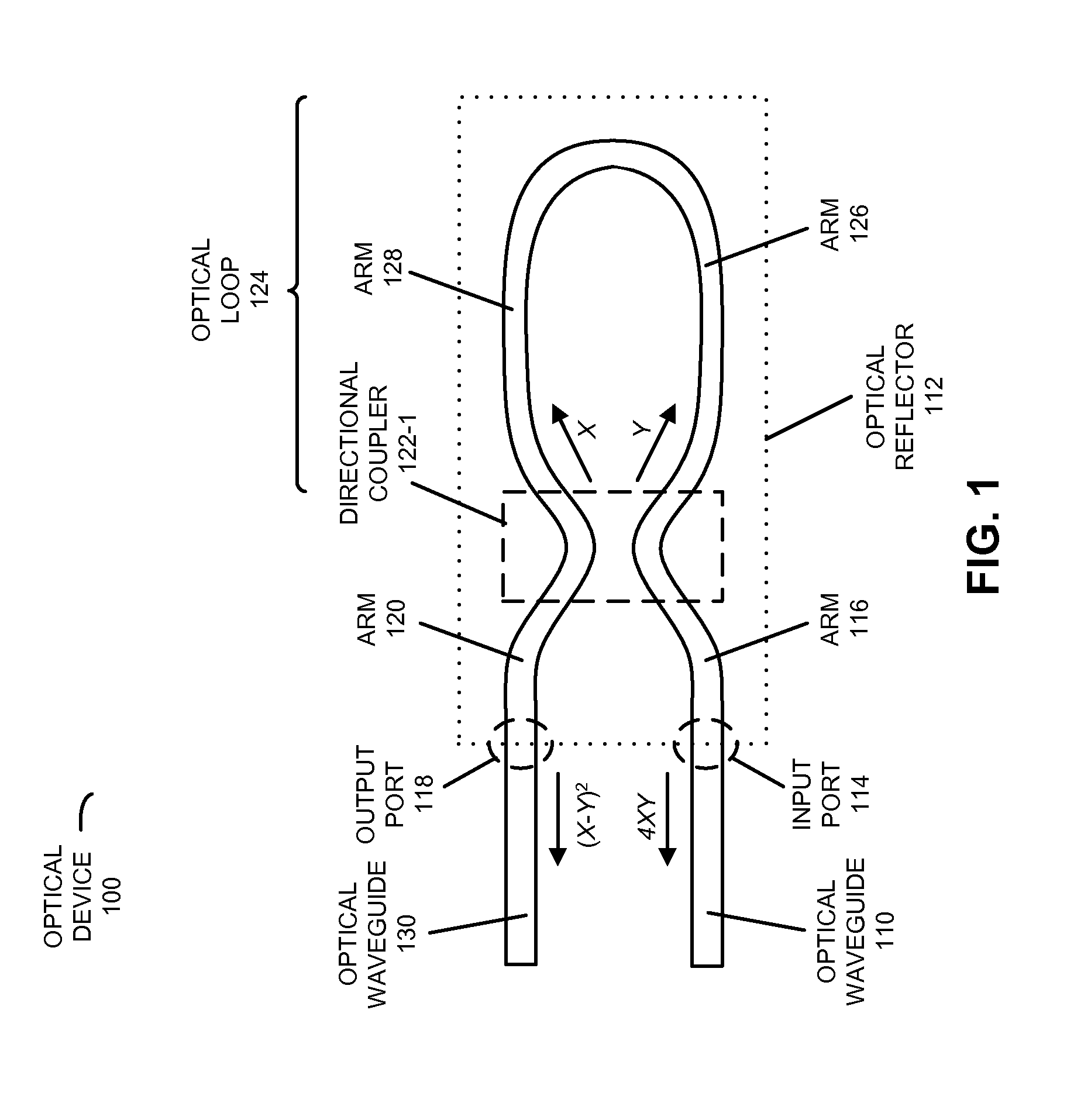 Reflector based on a directionally coupled optical loop