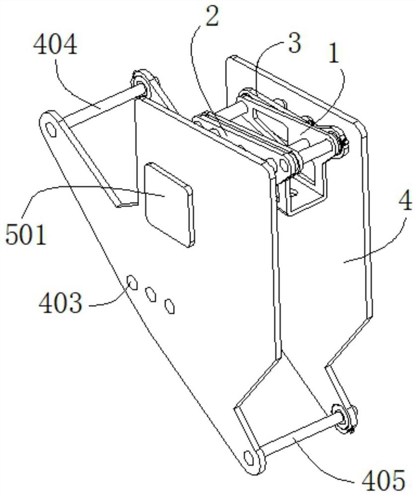 High-stability shock absorber support for truck cab