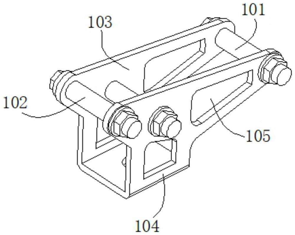 High-stability shock absorber support for truck cab