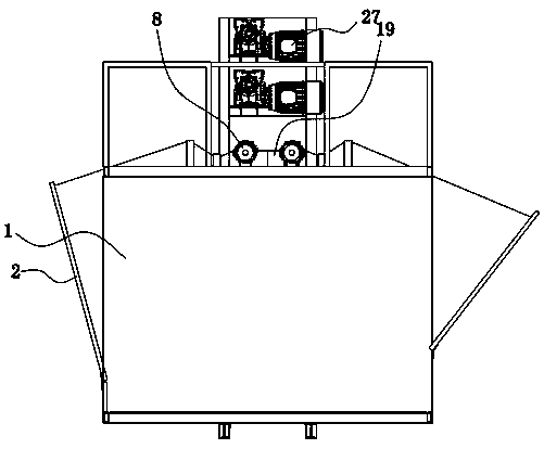 Fast construction method and fast unloading lift car for unloading platform for building construction