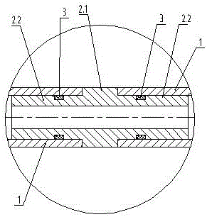 Assembly type chemical spraying tube of plantation protection chemical spraying machine