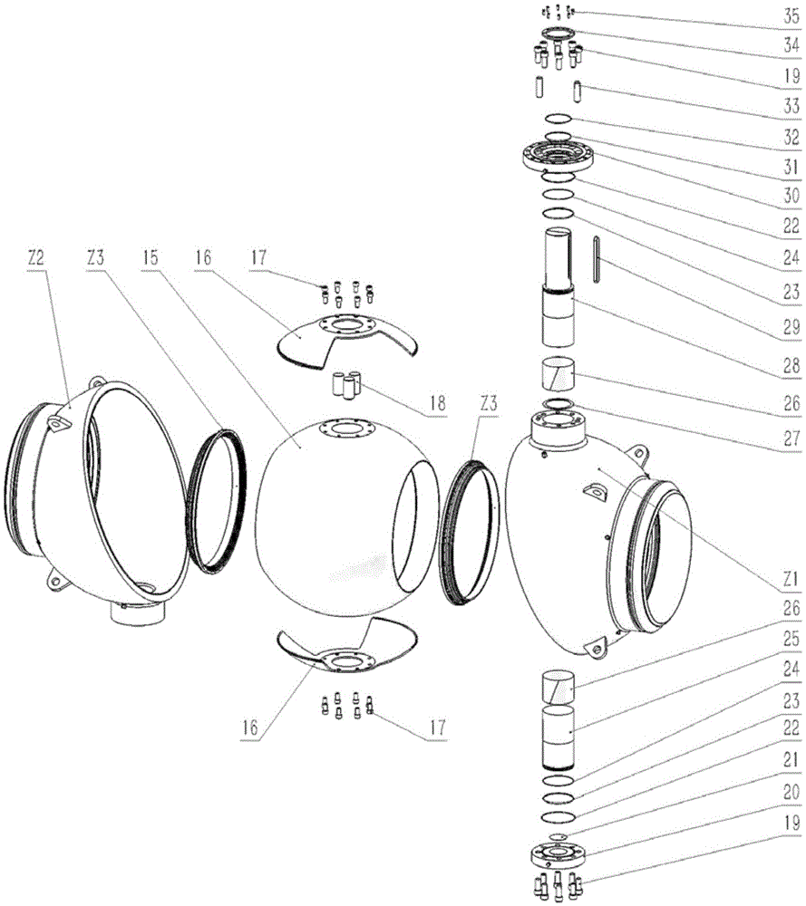 Novel ball valve opening and closing piece and spherical monoclinic weld joint type all-welded ball valve comprising same