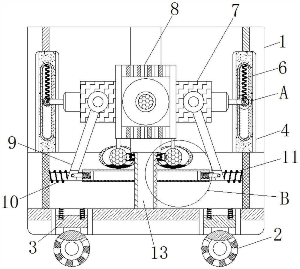 Lamplight stable moving device for television station shooting