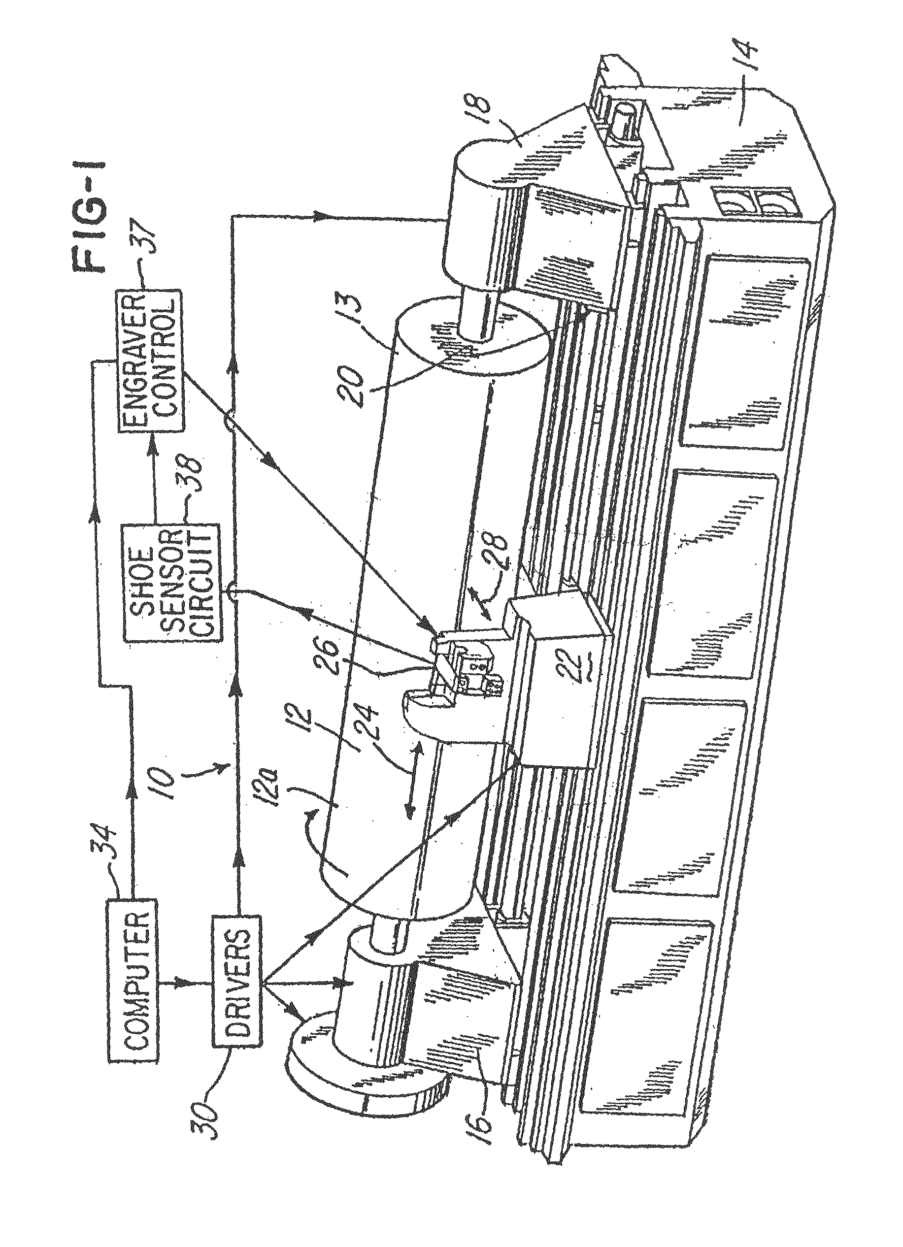 System and method for improved engraving of gravure cylinders by adjusting engraving signal responsive to movement of shoe position