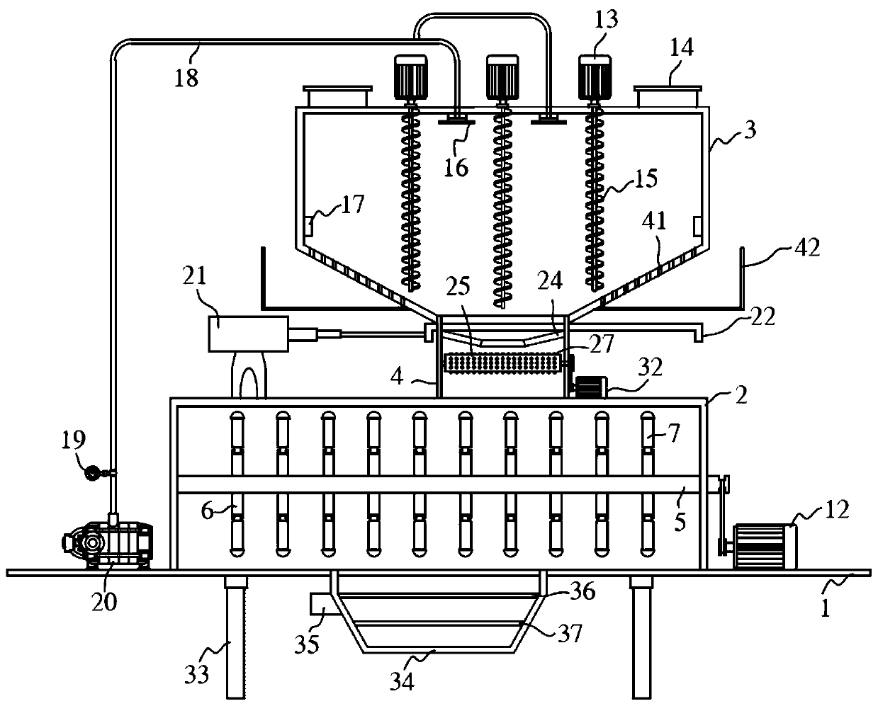 Wheat germ processing roller crushing machine