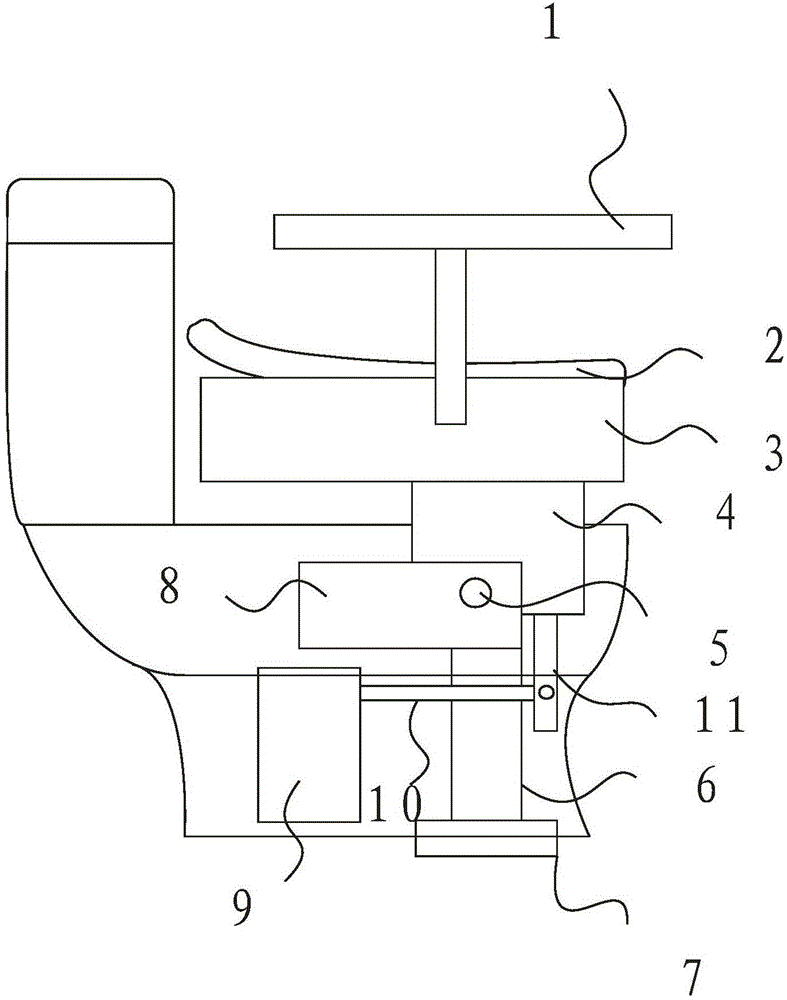 Overturn-type toilet seat