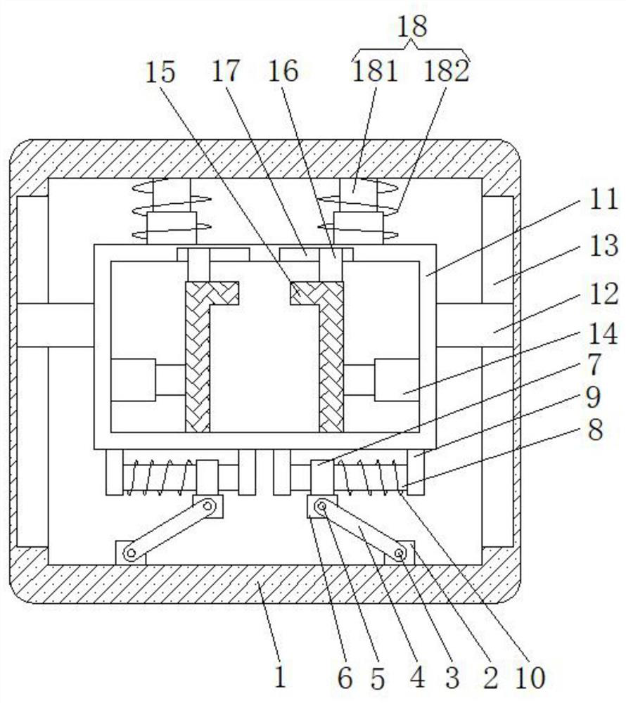 Battery shock-absorbing device of new energy vehicle