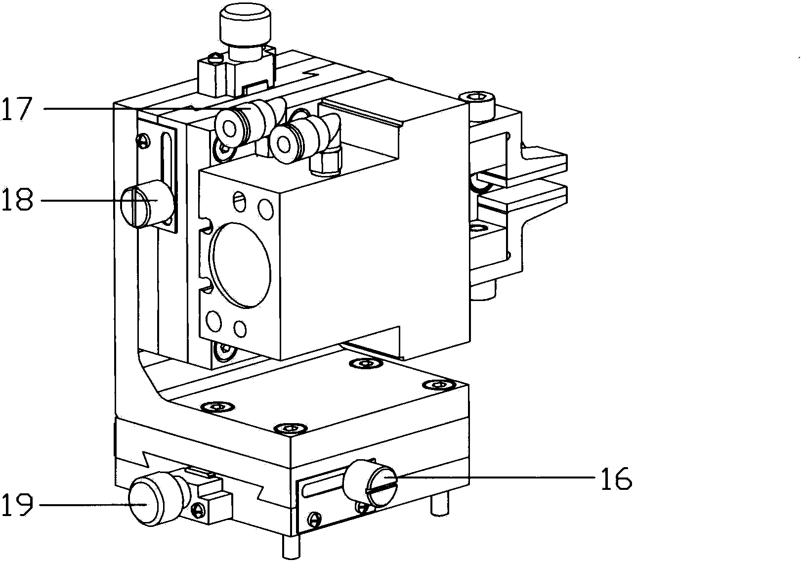 Long and thin cutter support device