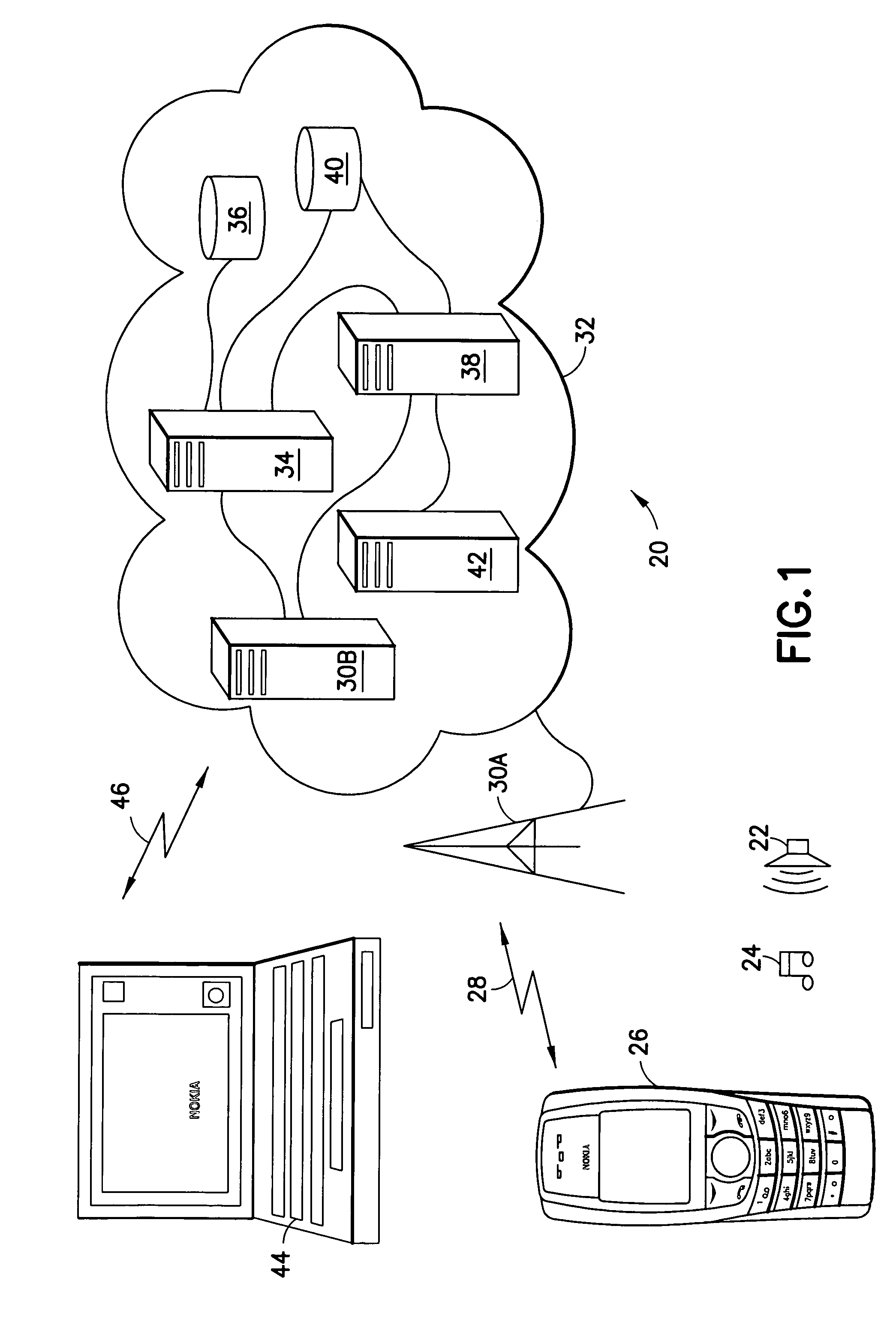 Mobile station and interface adapted for feature extraction from an input media sample