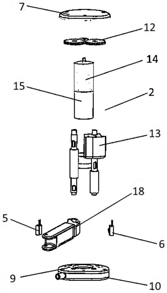 Contact type artificial anal sphincter prosthesis limit protection switch device