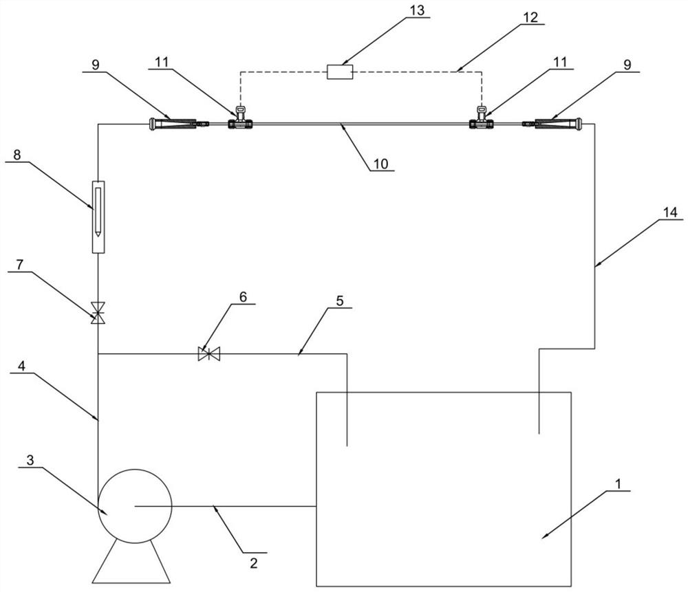 A laminar flow measurement device that can replace the measured pipe