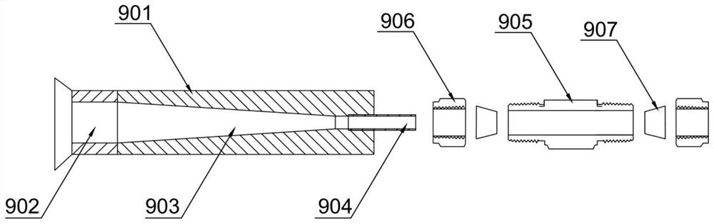 A laminar flow measurement device that can replace the measured pipe