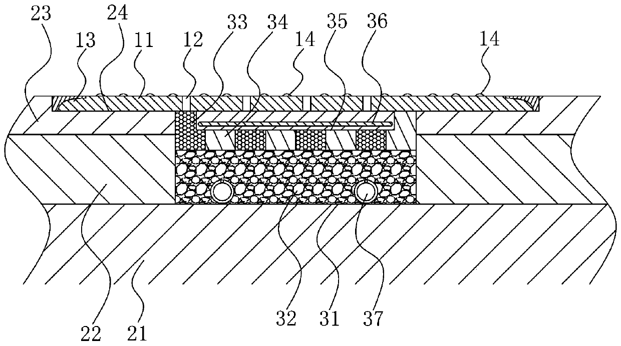 Municipal road bottom hardening method