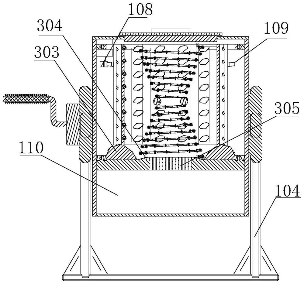 A cleaning device that can clean the crevices of field snails