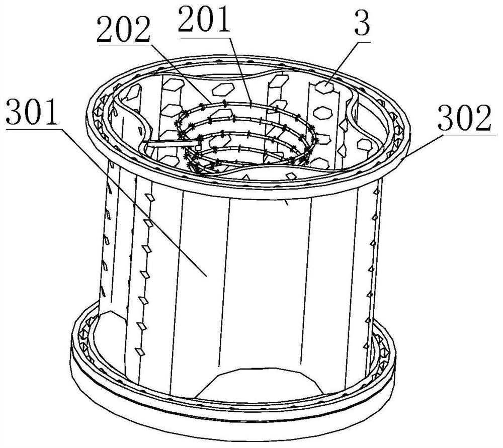 A cleaning device that can clean the crevices of field snails