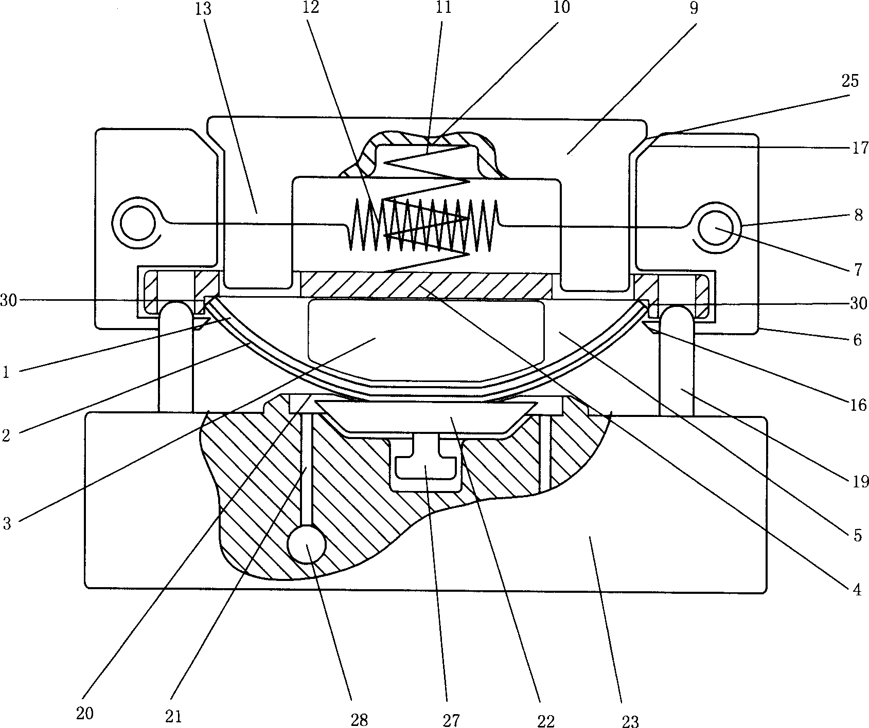 Adhesion method of hanging article adhesive band and base seat and adbesion device