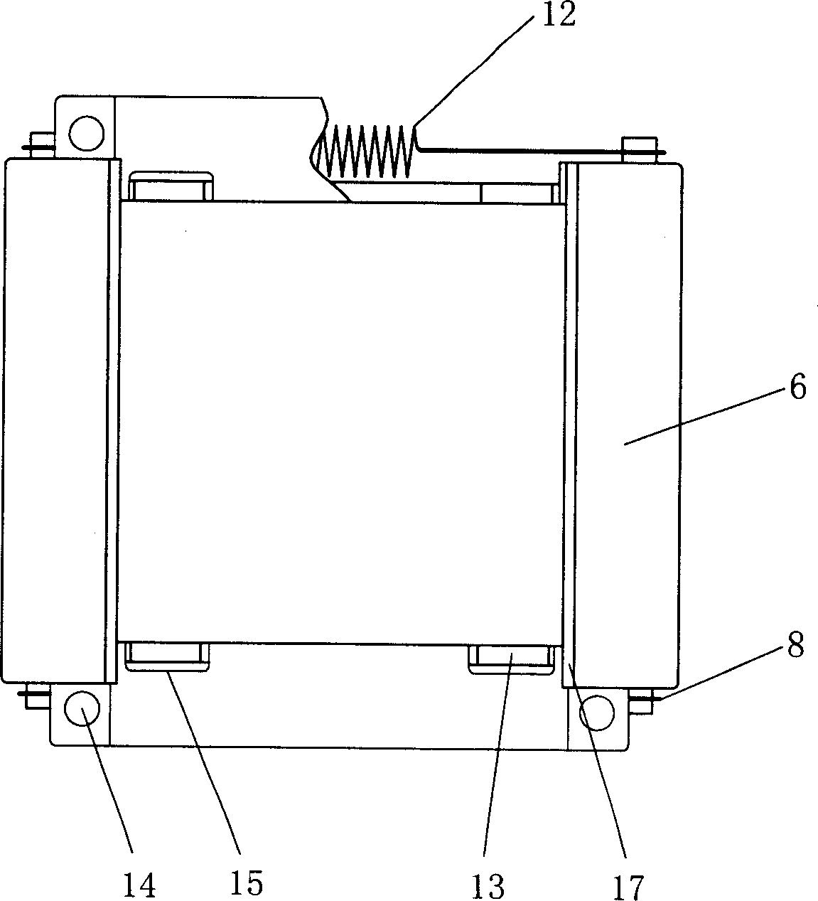 Adhesion method of hanging article adhesive band and base seat and adbesion device