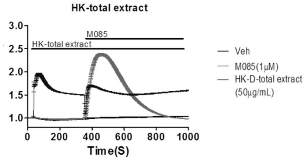 Application of abelmoschus manihot flower extract as TRPC ion channel inhibitor