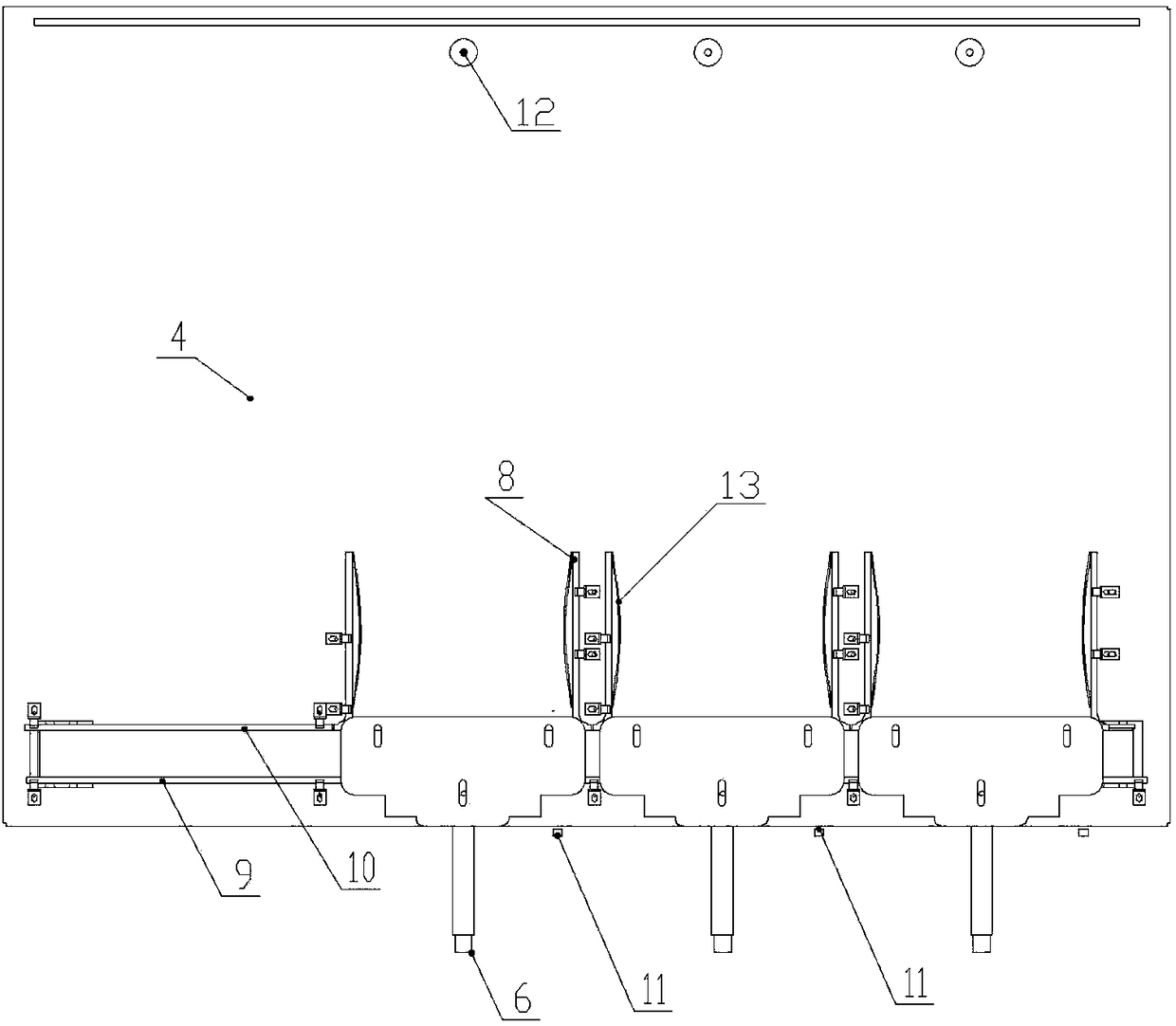 Novel automatic buffer table for finished tobacco rods