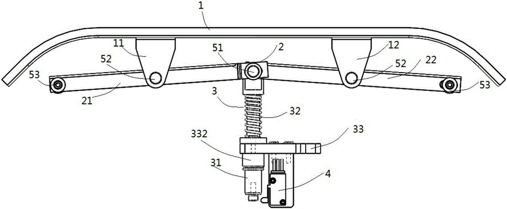 Multi-connecting-rod anti-collision mechanism and intelligent moving body