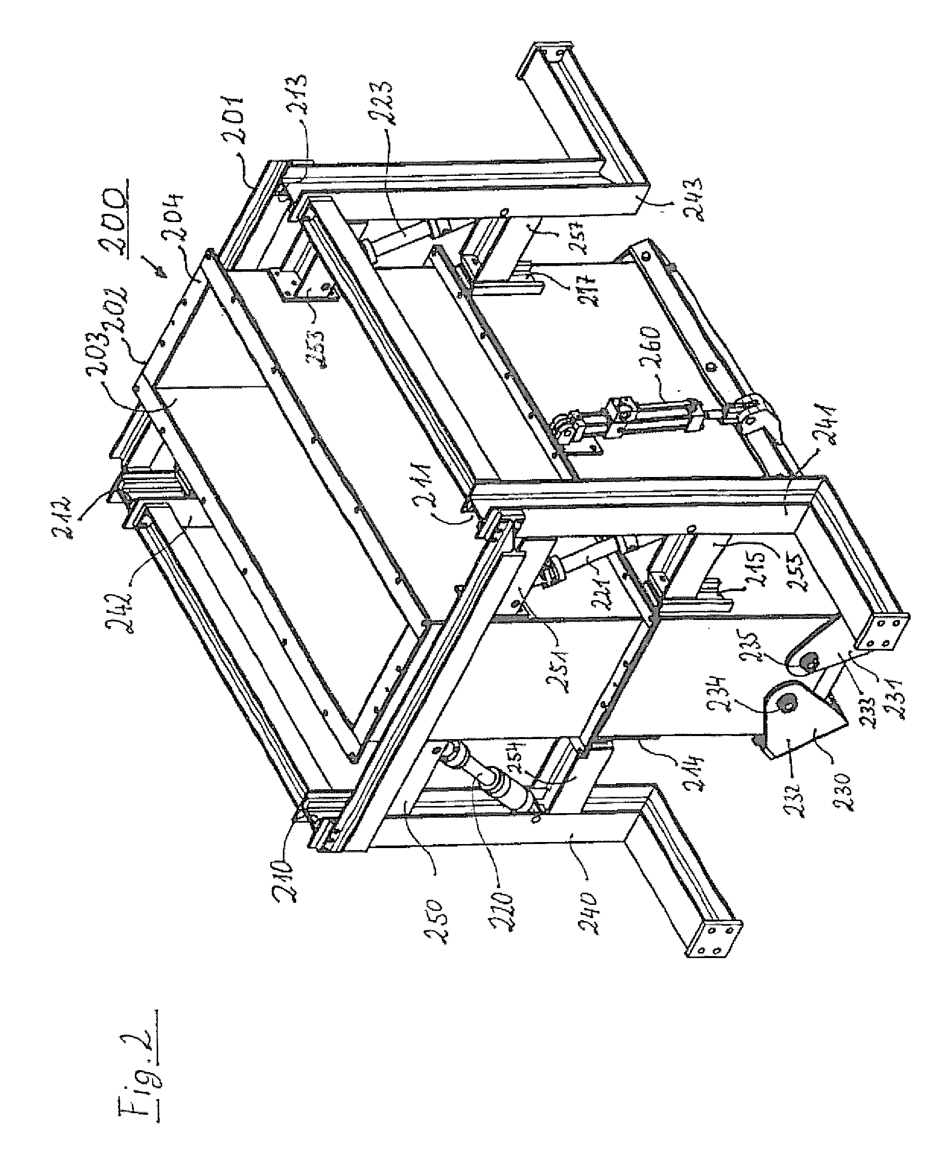 Feed device with two rotary valves which are variable independently of each other