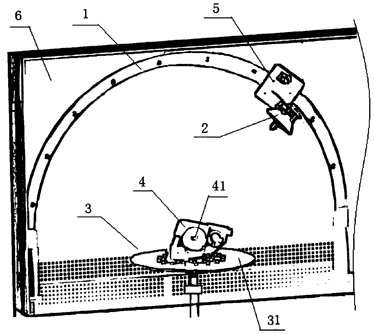 Test method for simulating sunlight focusing-induced scorching