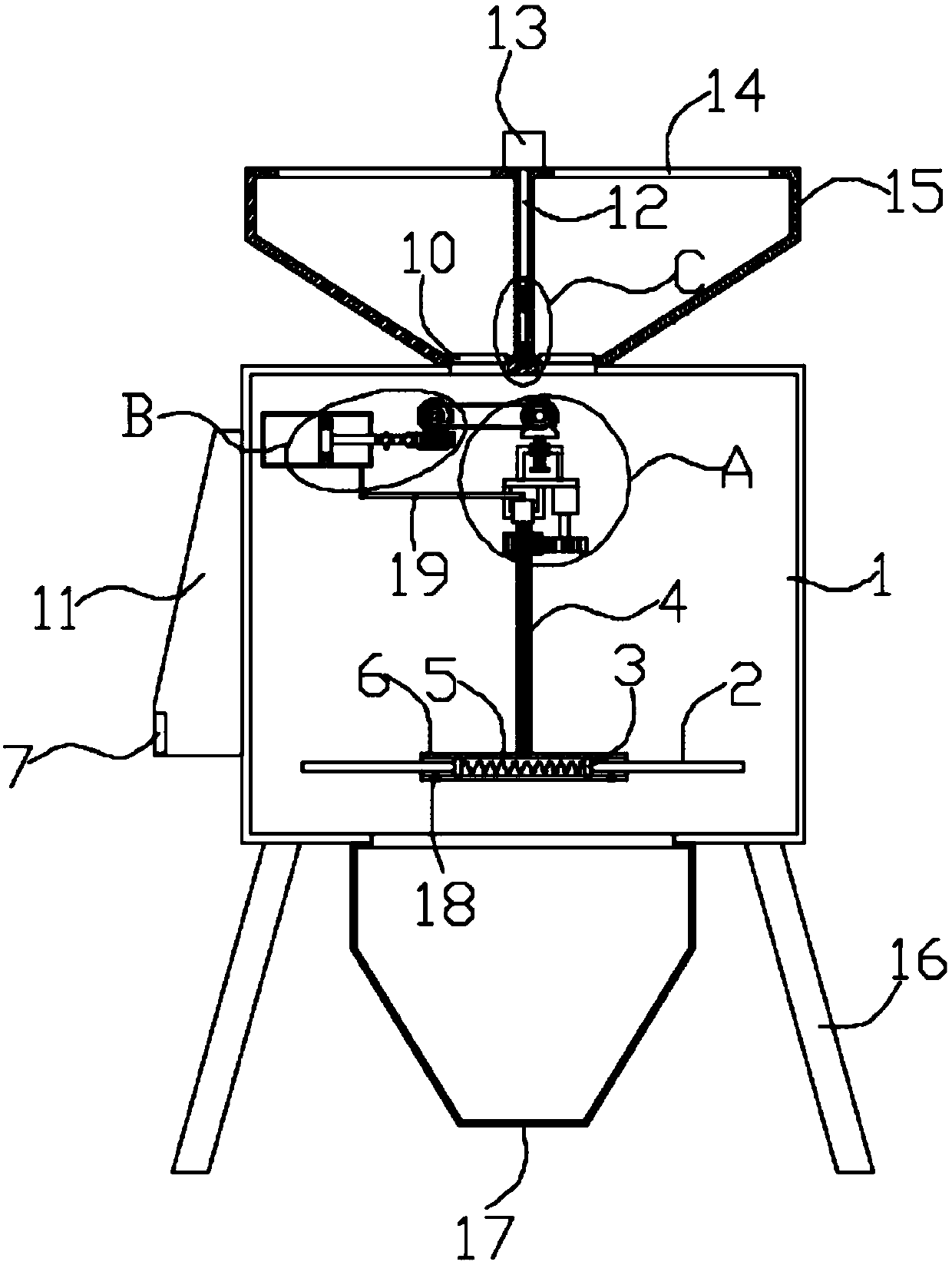 Weighing stirrer