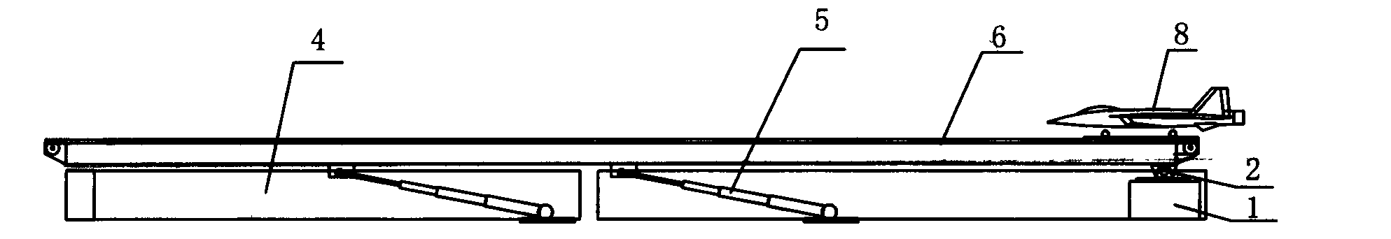 Pneumatic multipurpose land-based catapult launch training device of shipboard aircraft on aircraft carrier