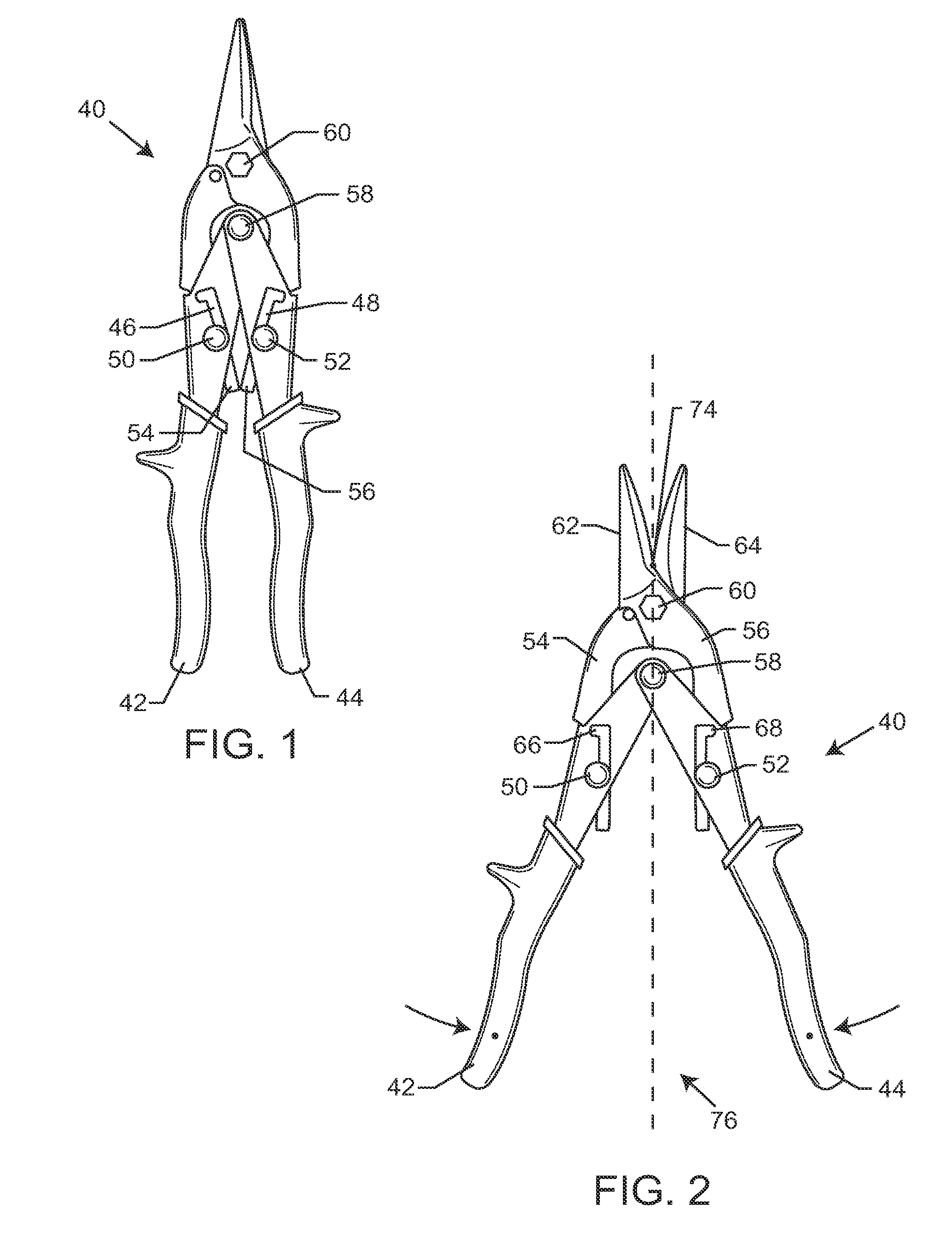 Two stage force multiplier tin snips