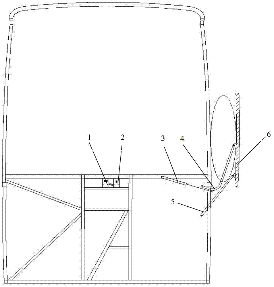 Side-turning safety protection device of passenger car with cabin door and airbag