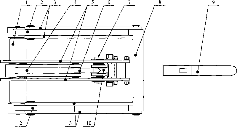 Variable-speed moving device of main contact and arc contact in arc extinguishing chamber