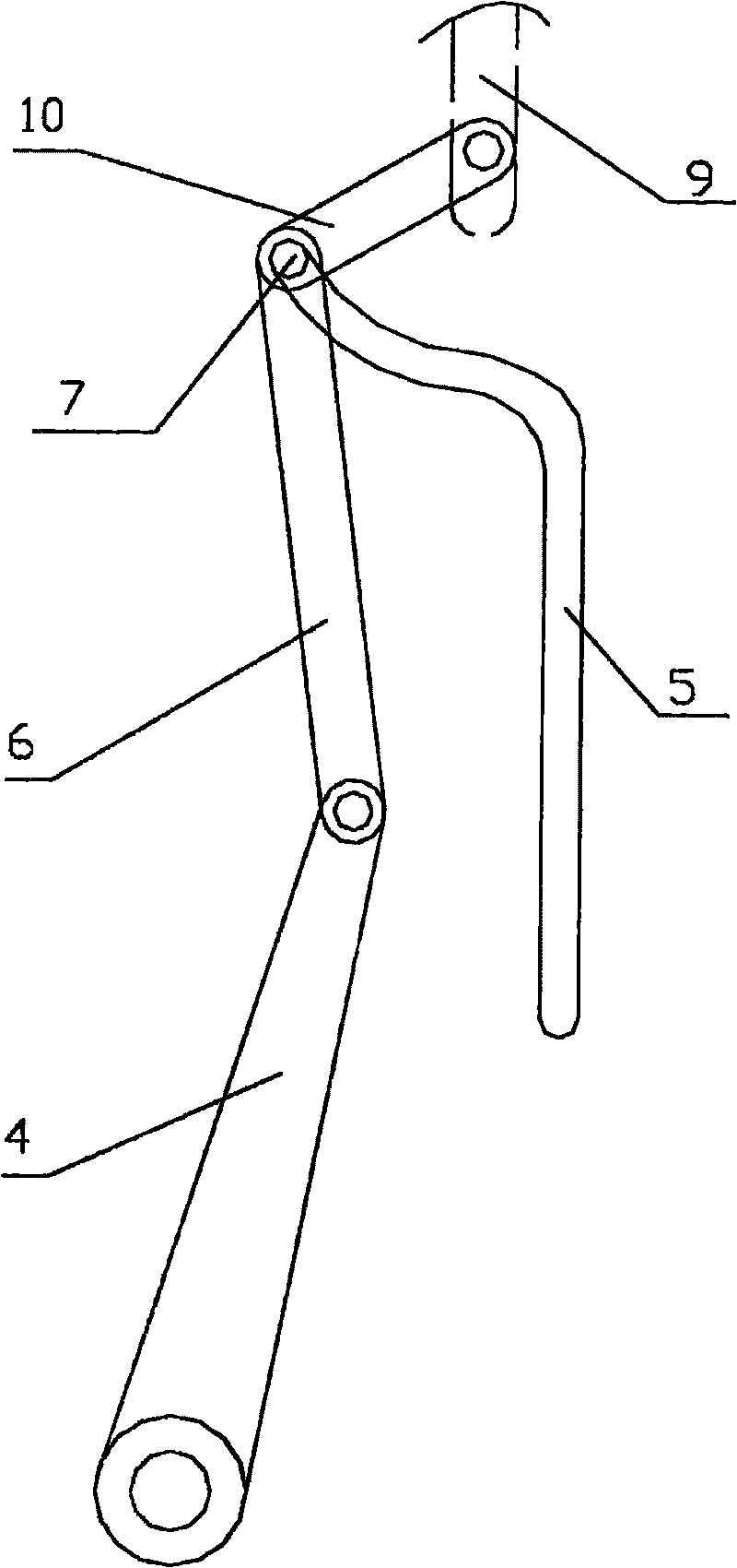 Variable-speed moving device of main contact and arc contact in arc extinguishing chamber