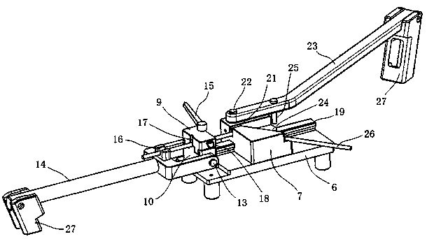 Preparation method of hip joint bone cement interposition and special bending machine thereof