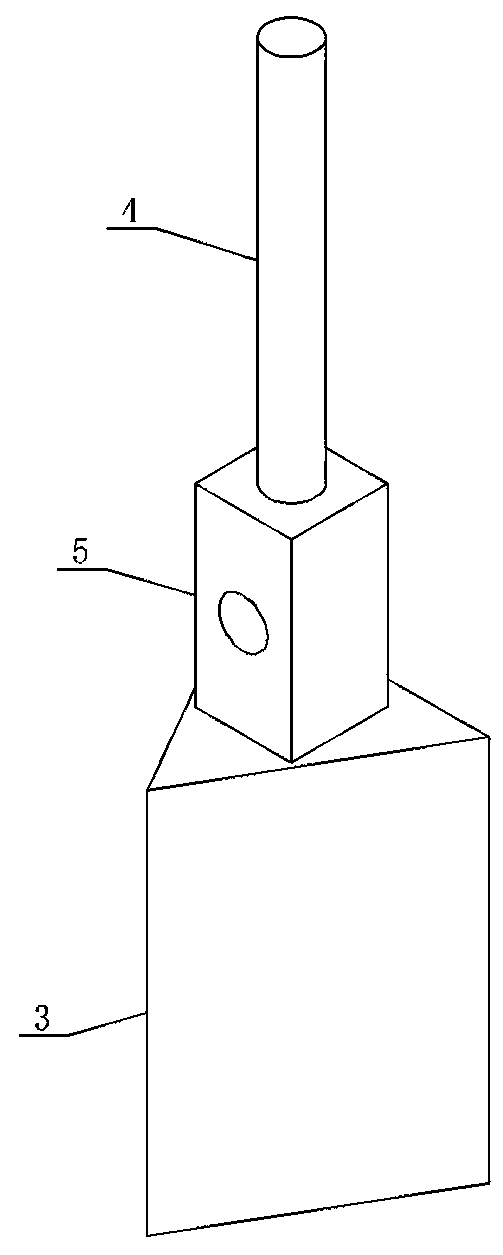 Power braking rod capable of realizing post switch five-protection interlocking