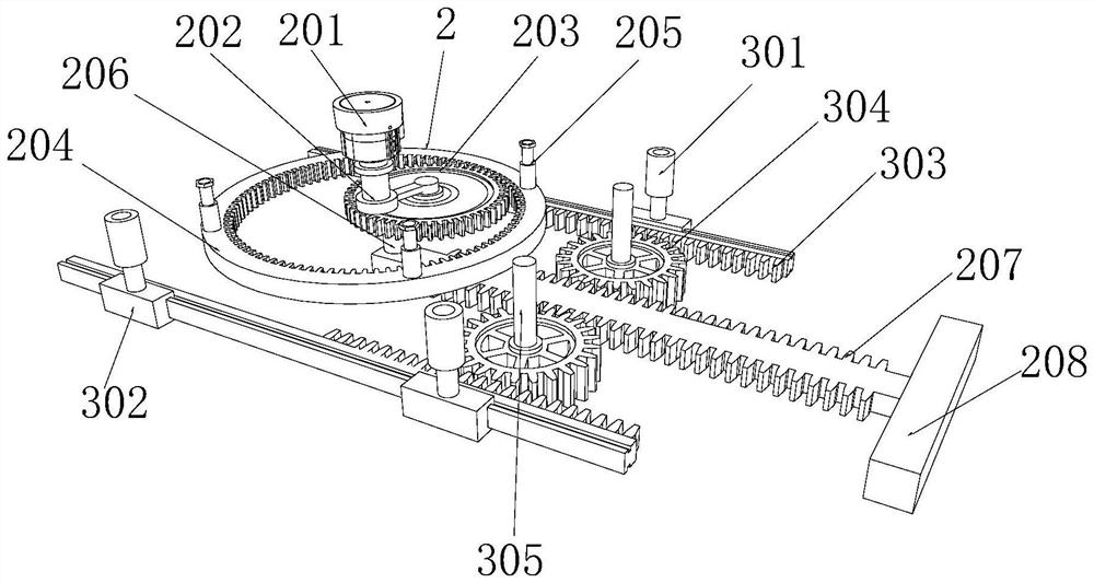 Movable sickbed with gear transmission structure for cardiovascular surgery patient