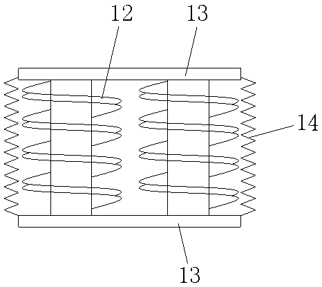 Hoisting wire pulley device for crane