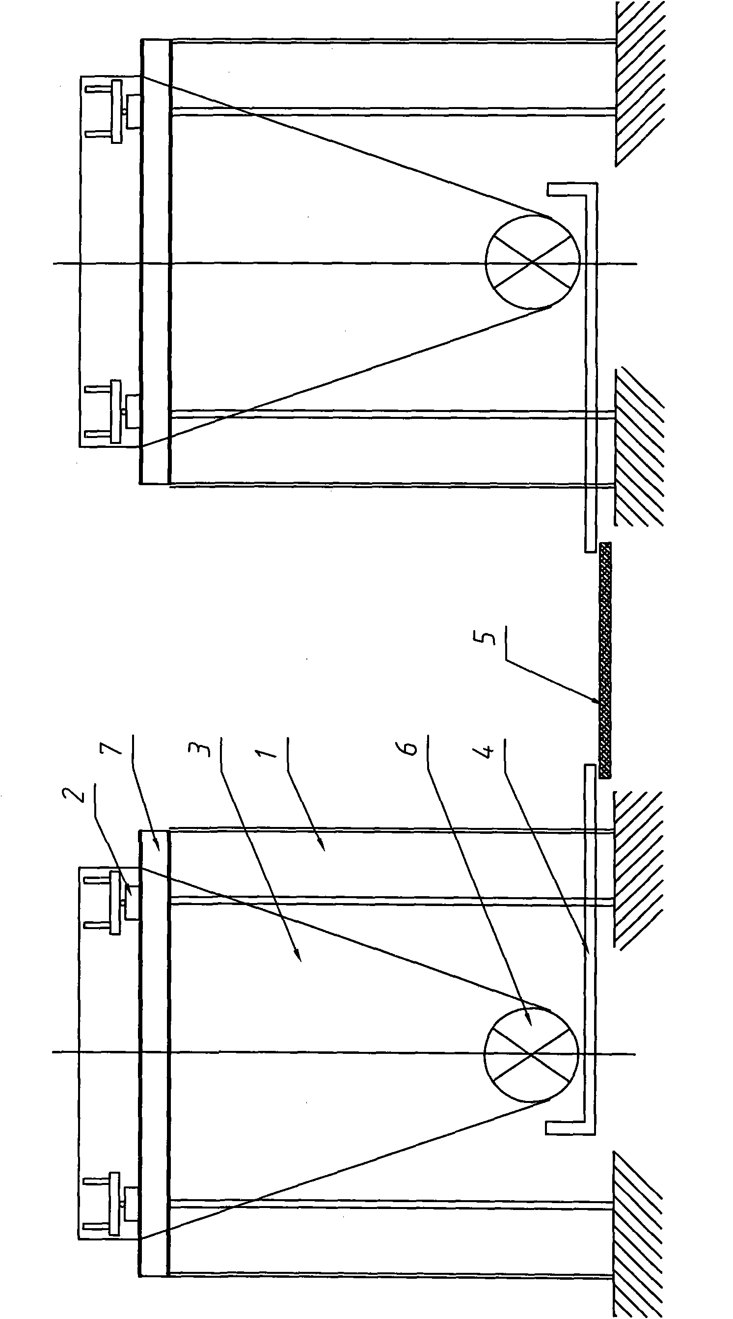 Pontoon metering system of wharf materials